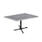 Holland Bar Stool Co 30" Tall OD211 Black Table Base 30" x 30" Foot 30" x 48" Greystone Top by the HollBar Stool Co. OD211-3030BWOD3048GryStn - alternate 1